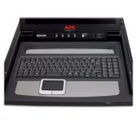 Imagen de la consola de rack APC AP5719 de 19 pulgadas con montaje de 1U. SKU: AP5719