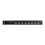 Consola de rack APC AP5808 de 43,2 cm (17 pulgadas) en color negro, SKU: AP5808. Ideal para gestión de cableado en centros de datos.