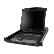 Imagen de la consola de rack APC AP5816 en negro, con una pantalla de 17 pulgadas. SKU: AP5816