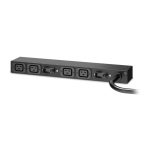APC AP6032A unidad de distribución de energía PDU con 4 salidas AC en color negro y soportes 0U/1U