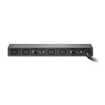 APC AP6032A unidad de distribución de energía PDU con 4 salidas AC en color negro y soportes 0U/1U