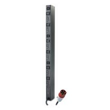 APC Rack PDU Basic Zero U, unidad de distribución de energía con 9 salidas AC, diseño 0U y color negro. SKU: AP7555A.