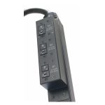 Image of APC Rack PDU Basic Zero U with 12.5kW power distribution, SKU: AP7568, in black color