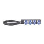 Unidad de distribución de energía APC Rack PDU Extender, modelo AP7586, 2U, 32A, 230V, 4 salidas AC, color negro