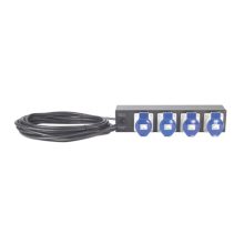Unidad de distribución de energía APC Rack PDU Extender, modelo AP7586, 2U, 32A, 230V, 4 salidas AC, color negro
