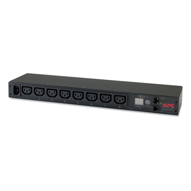 APC PDU 8 Salidas AC 0U/1U Negra Unidad de distribución de energía APC AP7820B con 8 salidas AC en configuración 0U o 1U, color negro, SKU AP7820B
