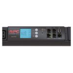 Imagen de la APC AP8868, una unidad de distribución de energía (PDU) con 42 salidas AC, formato 0U y color negro. SKU: AP8868