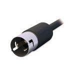 Imagen de la APC AP8868, una unidad de distribución de energía (PDU) con 42 salidas AC, formato 0U y color negro. SKU: AP8868