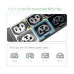 APC NetShelter Rack PDU Advanced, unidad de distribución de energía con 48 salidas AC en formato 0U, SKU APDU10250SM