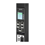 Unidad de distribución de energía APC NetShelter con 42 salidas AC, montaje 0U, en color negro. SKU: APDU11350SM