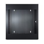 Bastidor de pared APC NetShelter WX con puerta de vidrio 13U, color negro. SKU: AR100