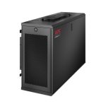 APC AR106VI armario rack 6U de pared negro con bastidor, ideal para CPD y servidores