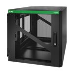 Vista frontal del armario rack APC AR112SM de 12U, ideal para centros de datos y servidores, SKU AR112SM