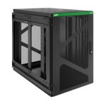 APC armario rack modelo AR118SM de 18U para CPD, diseño de pared en color negro