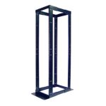Imagen del APC NetShelter 4 Post Open Frame Rack en negro con SKU AR203. Ideal para centros de datos y equipos de red.