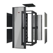Rack APC NetShelter SX 42U independiente en color negro, SKU AR3100X610, ideal para centros de datos