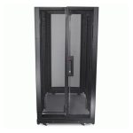 Imagen del APC NetShelter SX 24U Rack o bastidor independiente en color negro, modelo AR3104SP1, ideal para centros de procesamiento de datos