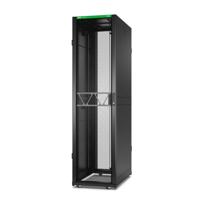 APC armario rack 48U con diseño independiente y color negro APC AR3107B2 armario rack 48U independiente en color negro, ideal para centros de datos. SKU AR3107B2.