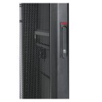 Rack independiente APC NetShelter SX 48U, color negro, SKU AR3107X617, ideal para centros de datos con necesidad de alta capacidad de almacenamiento.