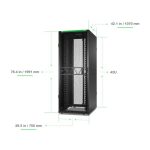 Armario rack APC AR3140B2, color blanco, con capacidad de 52U, SKU AR3140B2. Ideal para CPD y gestión de equipo en ambientes de IT
