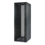 Armario rack negro de la marca APC, modelo 42U independiente, SKU AR3150, para equipos de CPD