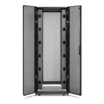 Armario rack negro de la marca APC, modelo 42U independiente, SKU AR3150, para equipos de CPD