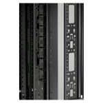 Vista del APC NetShelter SX 42U, un rack o bastidor independiente en color negro con SKU AR3150X609, ideal para centros de datos y equipos de red