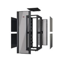 Imagen del APC NetShelter SX 42U Rack o bastidor independiente en color negro, SKU AR3150X610, ideal para centros de datos y almacenamiento de equipos.
