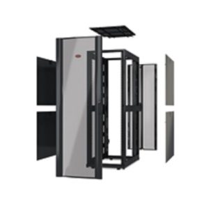 Imagen del APC NetShelter SX 42U Rack o bastidor independiente en color negro, SKU AR3150X610, ideal para centros de datos y almacenamiento de equipos.