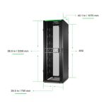 Armario rack APC 48U con bastidor independiente en color negro, SKU AR3157B2, ideal para centro de procesamiento de datos