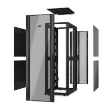 APC NetShelter SX 48U Rack o bastidor independiente en color negro, SKU AR3157X617. Ideal para centros de datos con gran capacidad de almacenamiento.