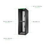 Imagen del APC AR3200B2, un armario rack de 52U en color blanco, ideal para mejorar la organización de centros de datos. SKU: AR3200B2