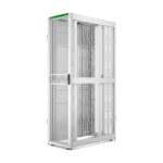 Vista detallada del APC AR3307W2, un armario rack independiente de 48U en color blanco, ideal para centros de datos y servidores. SKU AR3307W2.