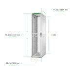Imagen del armario rack APC AR3308W2 de 52U en color blanco, ideal para centros de datos y servidores. SKU AR3308W2