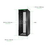APC AR3355B2 armario rack de 45U, bastidor independiente en color negro - SKU AR3355B2