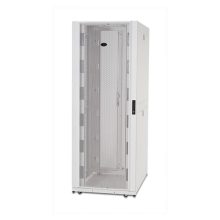 Caja de distribución eléctrica APC de 45U en color blanco, modelo AR3355W, ideal para centros de datos.