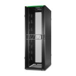 Imagen del APC armario rack de 48U en color negro, ideal para centros de datos, SKU AR3357B2
