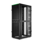 APC armario rack 48U en color negro, modelo AR3387B2, ideal para centros de datos y servidores.