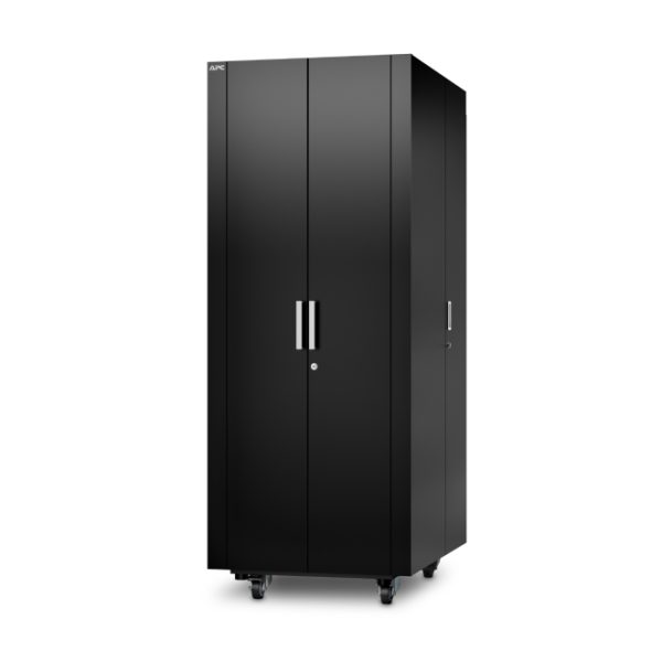 Imagen del rack independiente APC NetShelter CX 38U en color negro con SKU AR4038IX429, ideal para CPD