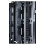 Soportes de Contención de Cables APC AR7710 en color negro para organización eficiente de cables en soluciones de suministro eléctrico.