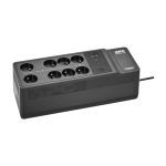 Sistema de alimentación ininterrumpida APC BE1050G2-FR con 8 salidas AC, capacidad de 1,05 kVA y potencia de 600 W