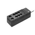 Imagen del APC BE650G2-CP, un sistema de alimentación ininterrumpida (UPS) en espera con capacidad de 0,65 kVA y 400 W.