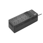 Imagen del APC BE850G2-UK, un sistema de alimentación ininterrumpida UPS en modo standby con 0.85 kVA y 520 W de potencia. SKU BE850G2-UK