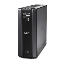 Vista frontal del APC Back-UPS Pro, sistema de alimentación ininterrumpida con 1,2 kVA y 720 W de potencia. SKU BR1200G-GR.