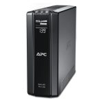 Sistema de alimentación ininterrumpida APC Back-UPS Pro con capacidad de 1,5 kVA y 865 W, modelo BR1500GI, y 10 salidas AC.