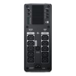 Sistema de alimentación ininterrumpida APC Back-UPS Pro con capacidad de 1,5 kVA y 865 W, modelo BR1500GI, y 10 salidas AC.