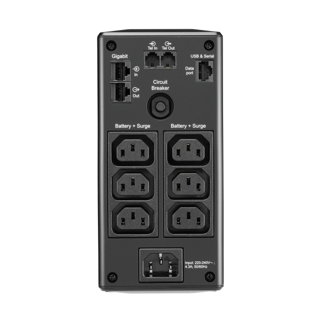 APC BR900MI sistema de alimentación ininterrumpida (UPS) Línea interactiva 0,9 kVA 540 W 6 salidas AC 1 APC BR900MI UPS sistema de alimentación ininterrumpida