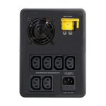 Imagen del APC Easy UPS, un sistema de alimentación ininterrumpida de línea interactiva con 1,6 kVA, 900 W de potencia y 6 salidas AC, SKU BVX1600LI