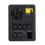 APC Easy UPS, sistema de alimentación ininterrumpida interactiva de 2,2 kVA y 1200 W, con 6 salidas AC, SKU BVX2200LI