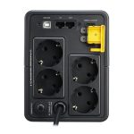 APC BX750MI-GR sistema de alimentación ininterrumpida UPS con 0,75 kVA y 410 W de potencia, incluye 4 salidas AC. SKU: BX750MI-GR